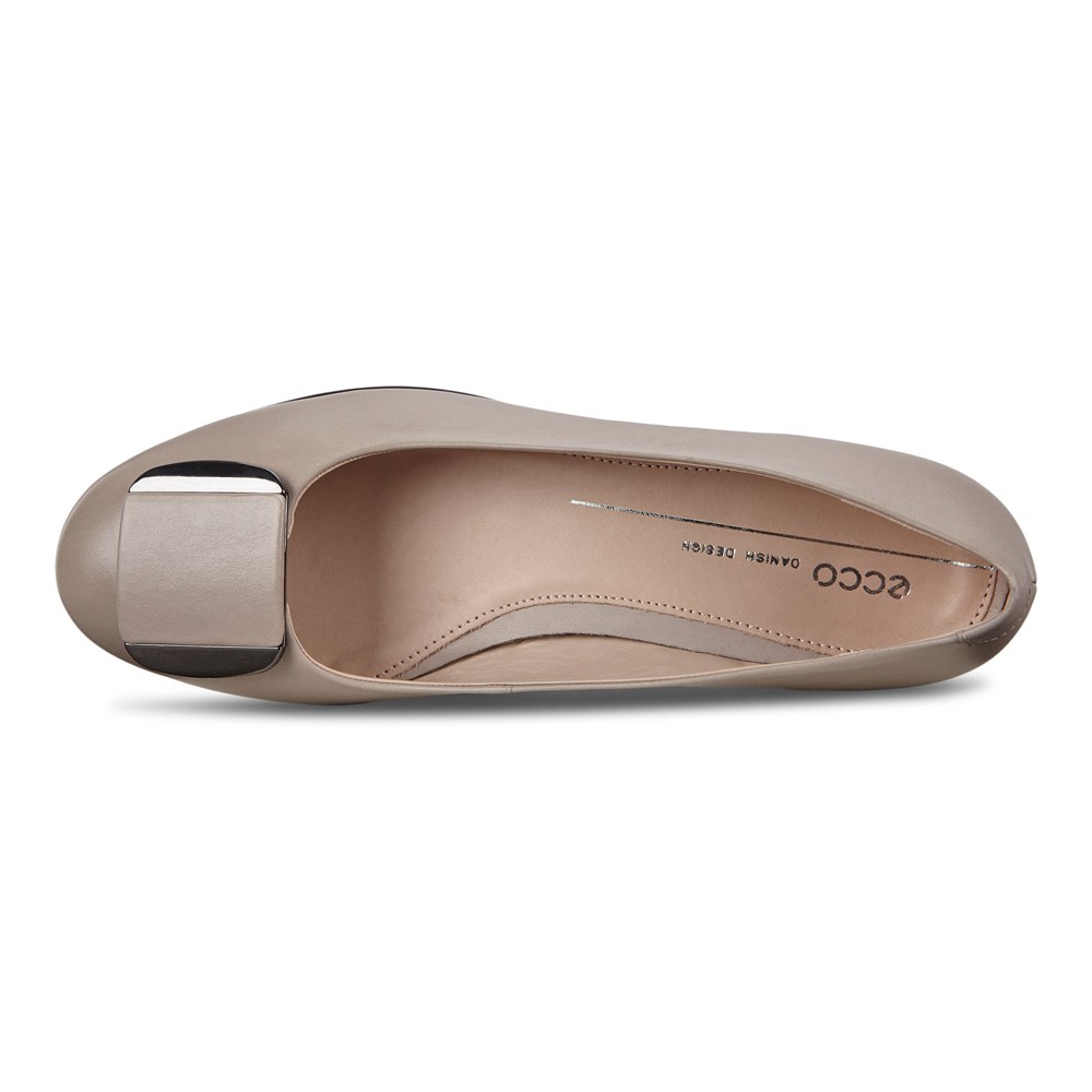 ECCO Womens Ballerinas Grey - Anal Shoes - IRX-387956